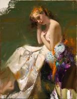 Pino Daeni - Impression oil painting.